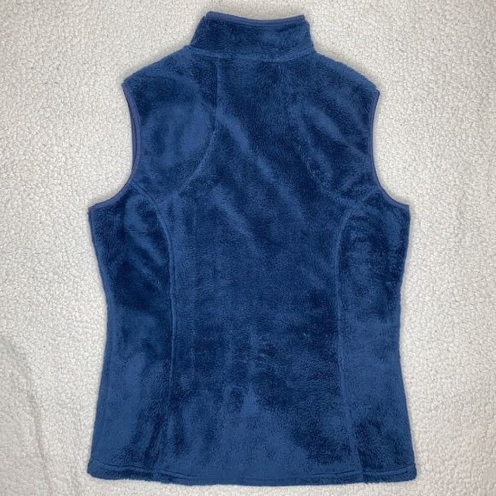 The North Face Fuzzy Blue Fleece Vest: Size Small - Picture 2 of 9